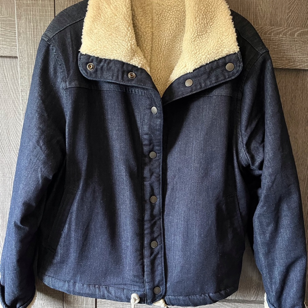 Women’s DU/ER Performance Denim Sherpa Reversible Jacket - Picture 6 of 14